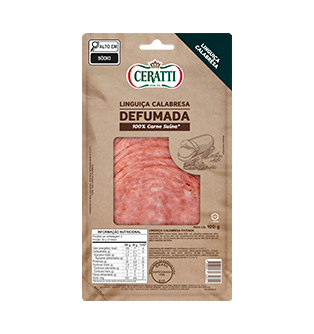 Linguica Calabresa Cozida Defumada Fatiada