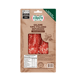 Salame Tipo Italiano Defumado Fatiado Ceratti 100g