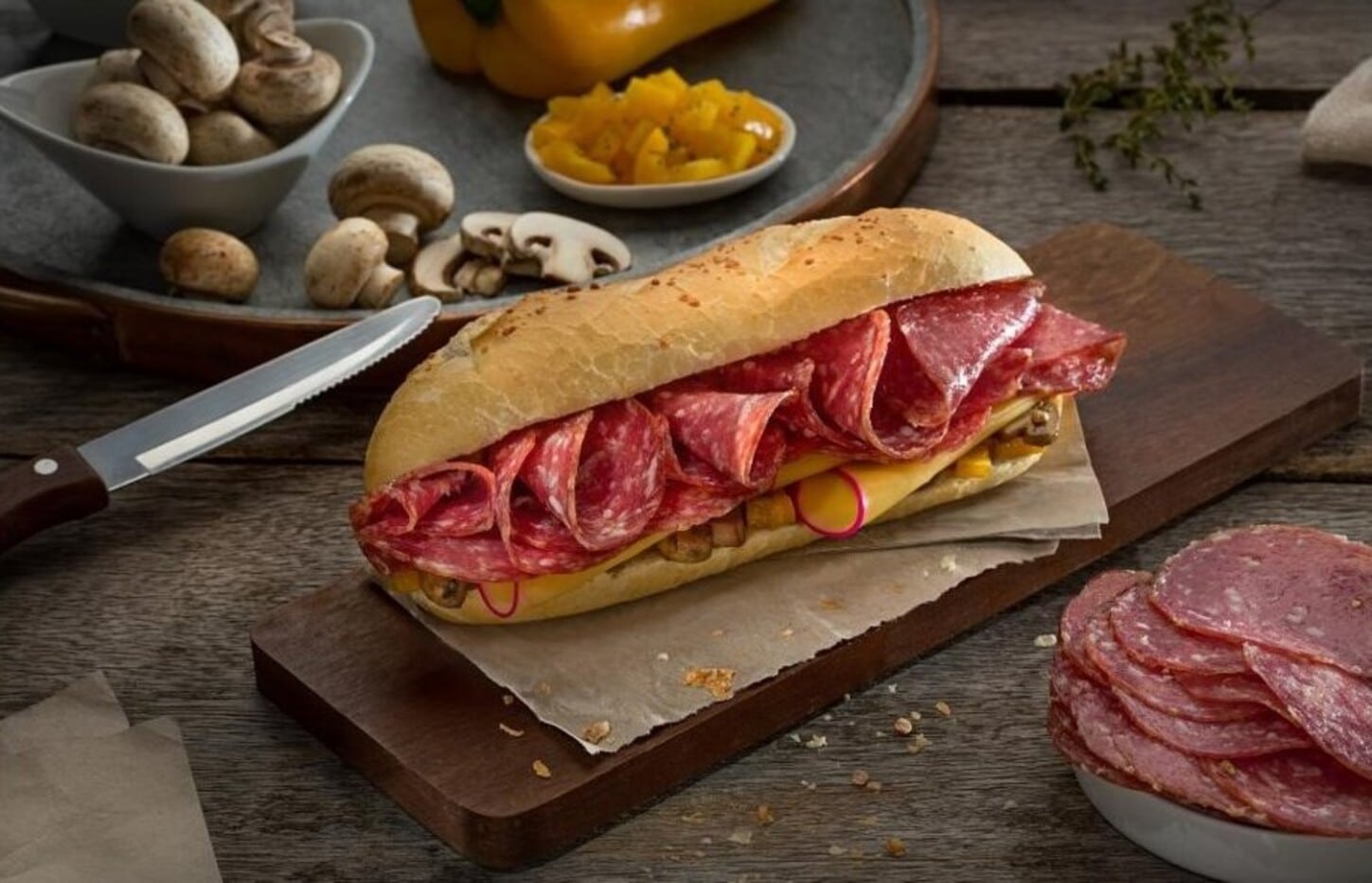 Sanduíche de Salame Ceratti