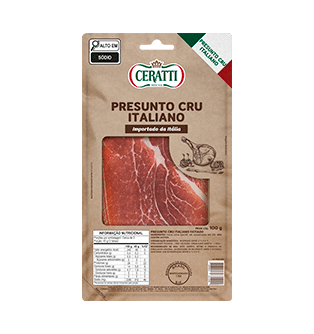 501 Presunto Cru Italiano Fatiado 100g