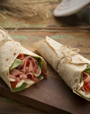 Wrap de mortadela light