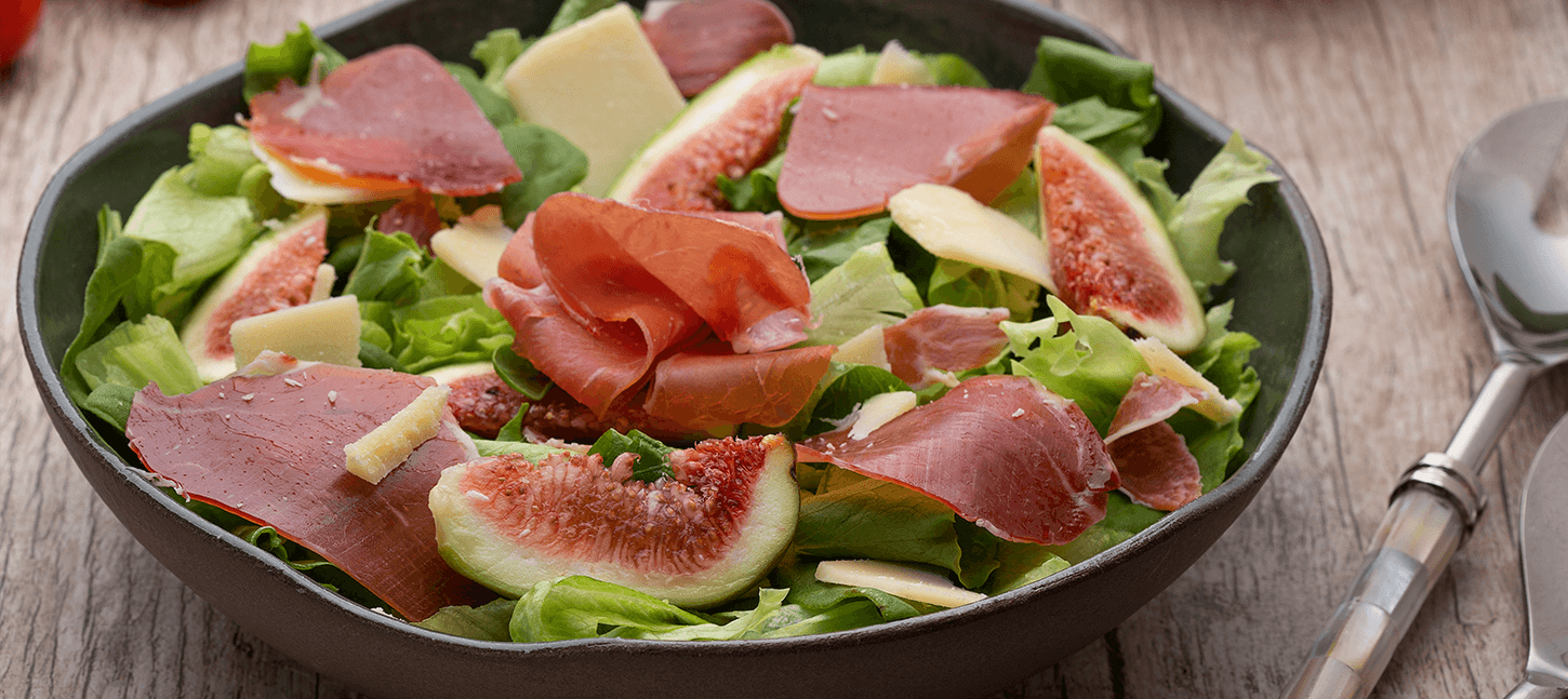 Salada com Presunto Cru Espanhol Ceratti