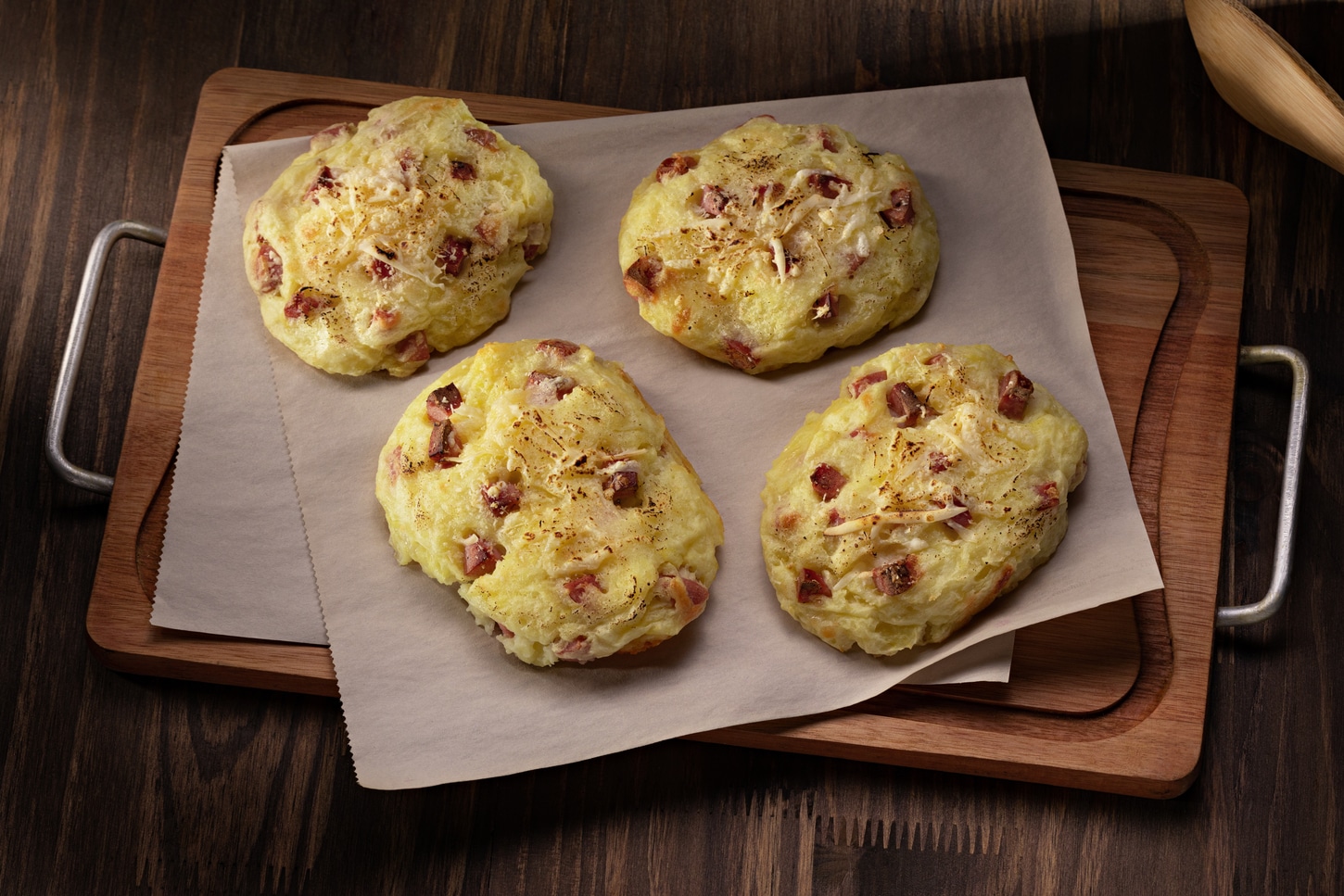 Gateau de Batatas com Salsicha com Ervas Finas