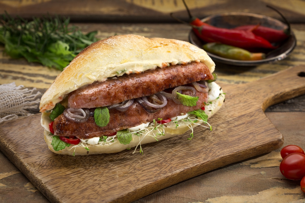 Choripan de Linguiça Calabresa Fresca Fininha