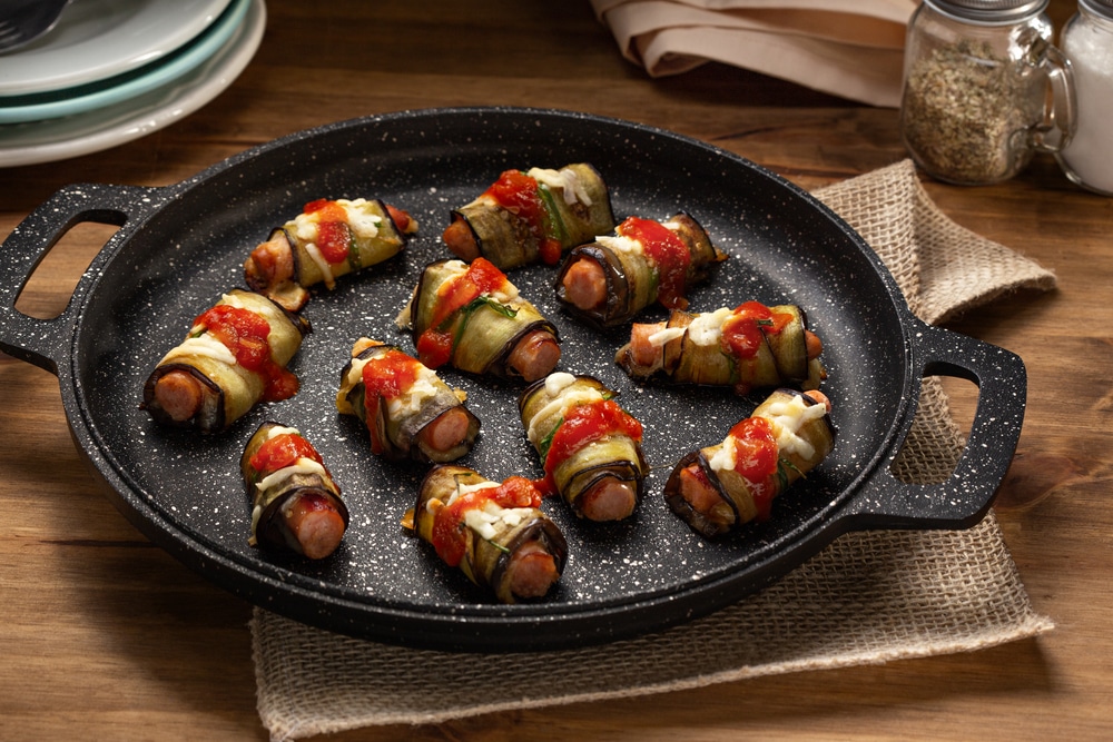 Enroladinho de Linguiça Calabresa fresca fininha