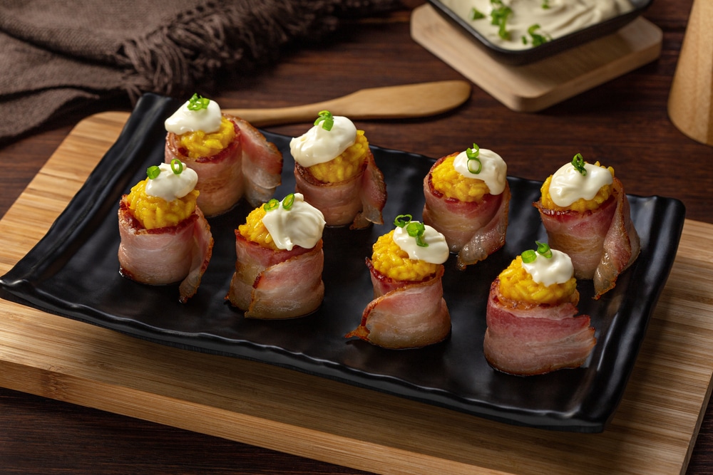Bolinho de risoto com Bacon Ceratti