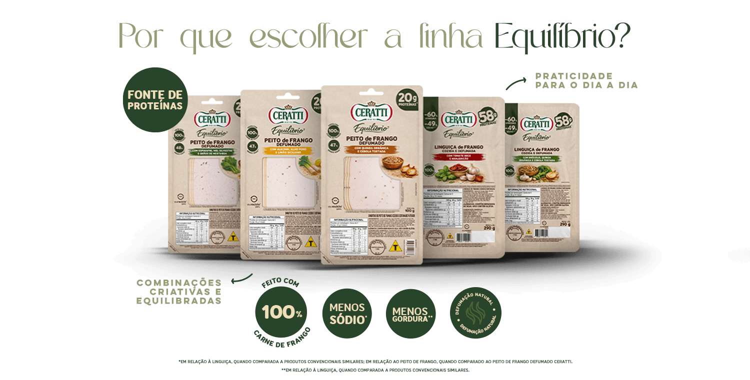 Por que escolher a linha Equilíbrio?
